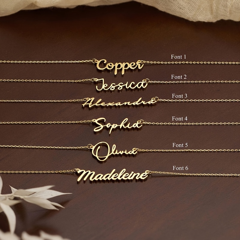 Custom Name Necklace Stainless Steel Jewelry, Personalized Choker